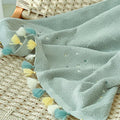Serviette de bain en coton à pompons — grand format, motif étoile - Nesty (vue 6)