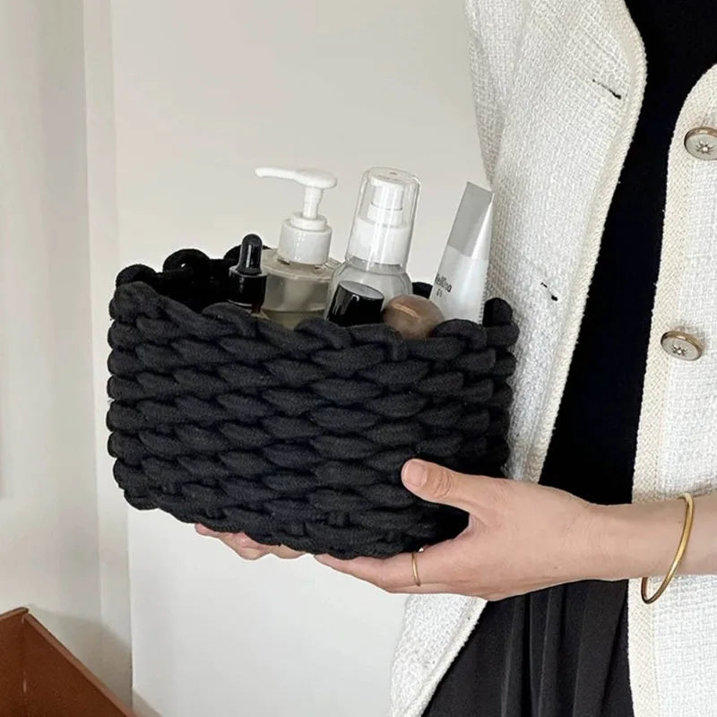 Panier de rangement en corde tressée, fibre naturelle - Nesty (vue 6)