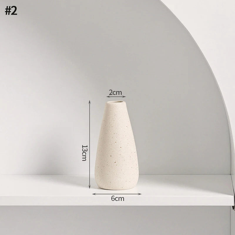 Vase en céramique blanc, style nordique épuré - Nesty (vue 17)