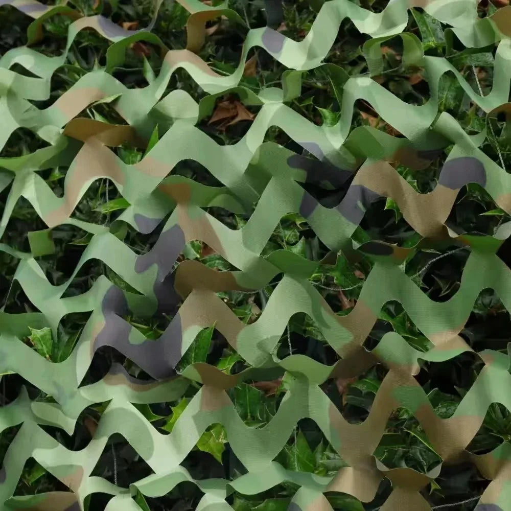 Filet décoratif pour jardin Nesty - Gros plan sur le maillage vert et marron
