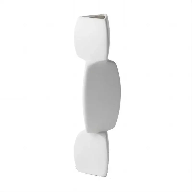 Vase noir en céramique — silhouette minimaliste (vue 8) - Nesty