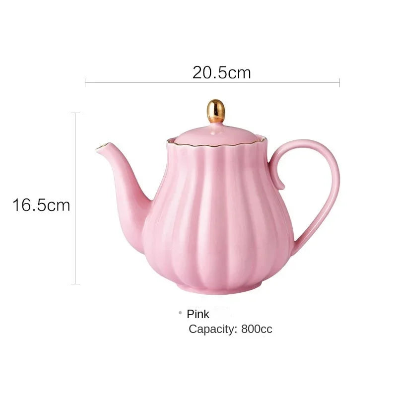 Théière en céramique de style britannique, avec filtre intégré - Nesty (vue 4)