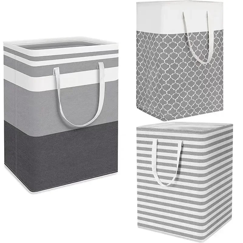 Panier à linge pliable en tissu impermeable, grande capacité 75L - Nesty (vue 5)