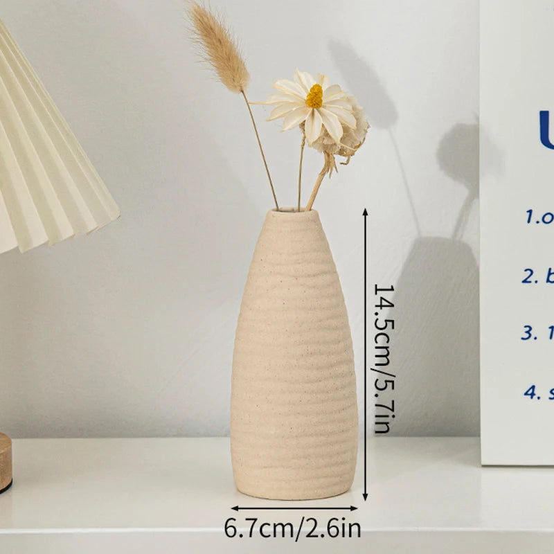 Vase en céramique blanc, style nordique épuré - Nesty (vue 33)