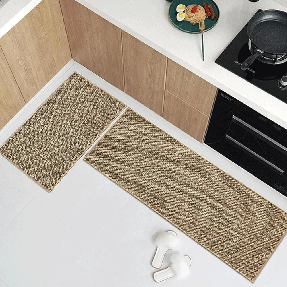 Tapis de cuisine imitation sisal — dos en caoutchouc naturel (vue 5) - Nesty
