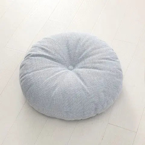 Grand coussin de méditation zafu en lin — pour banquette ou yoga - Nesty (vue 9)