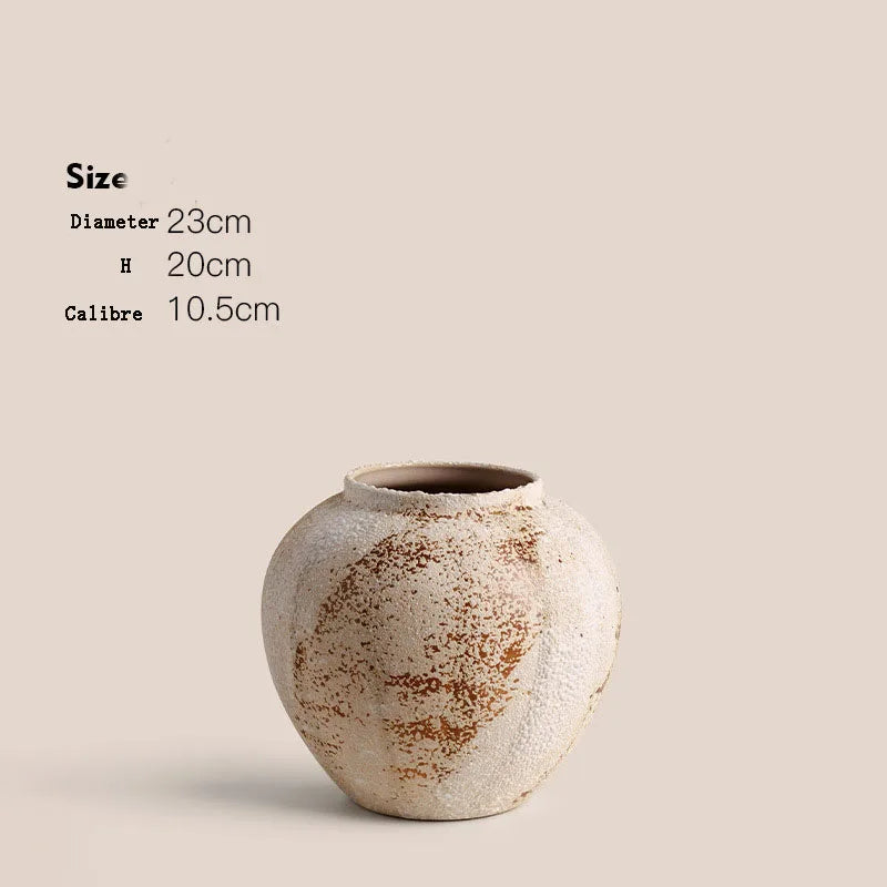 Jarre en céramique artisanale, style wabi-sabi (vue 8) - Nesty
