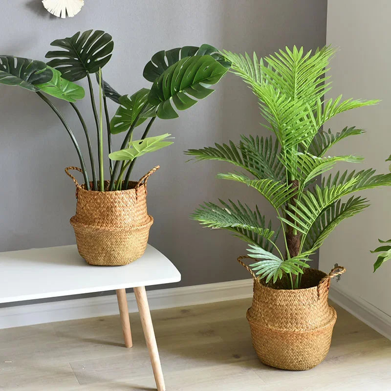 Panier en osier pour fleurs et linge, pot de jardin décoratif - Nesty (vue 4)