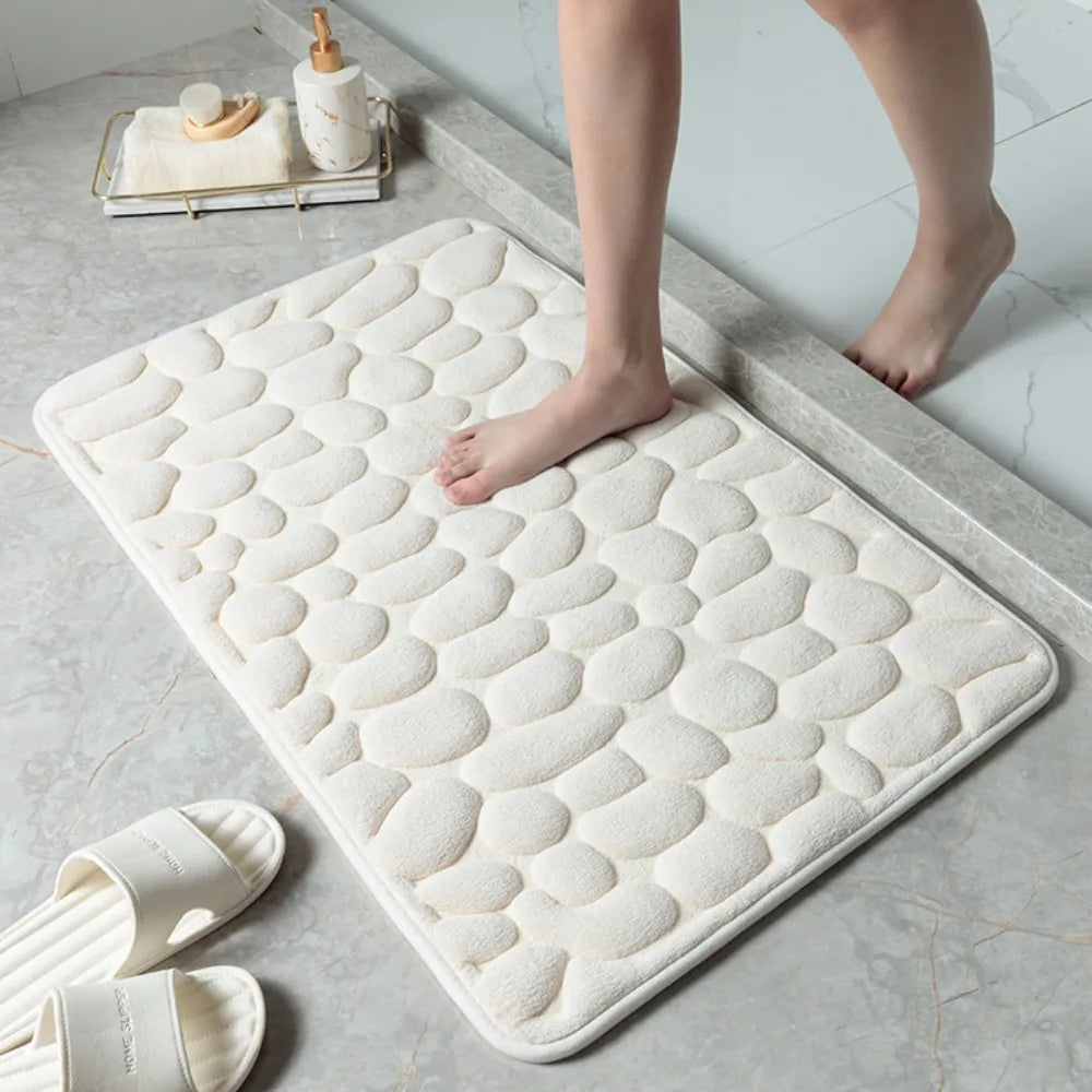 Tapis de bain en microfibre — relief galets, antidérapant - Nesty (vue 23)