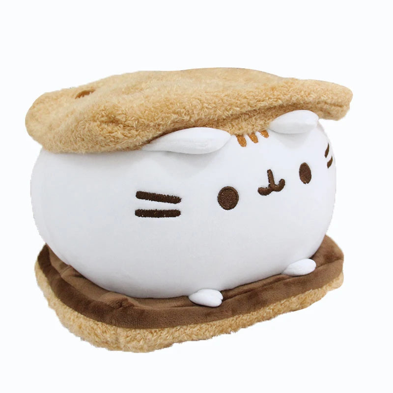 Peluche chat réaliste Nesty - Modèle s'more, vue de profil