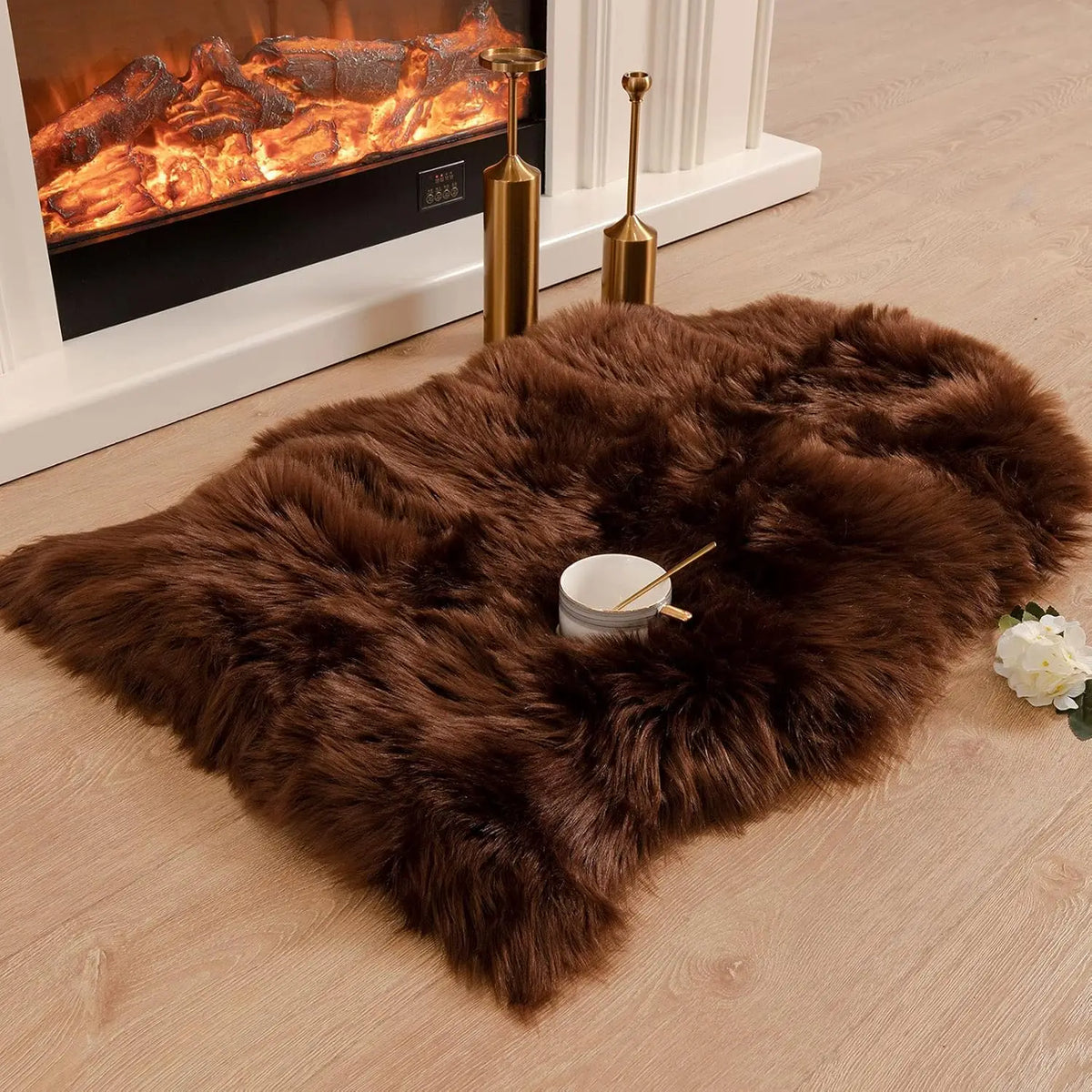 Tapis en fausse fourrure moelleuse Nesty - 60x90 cm (vue 7)