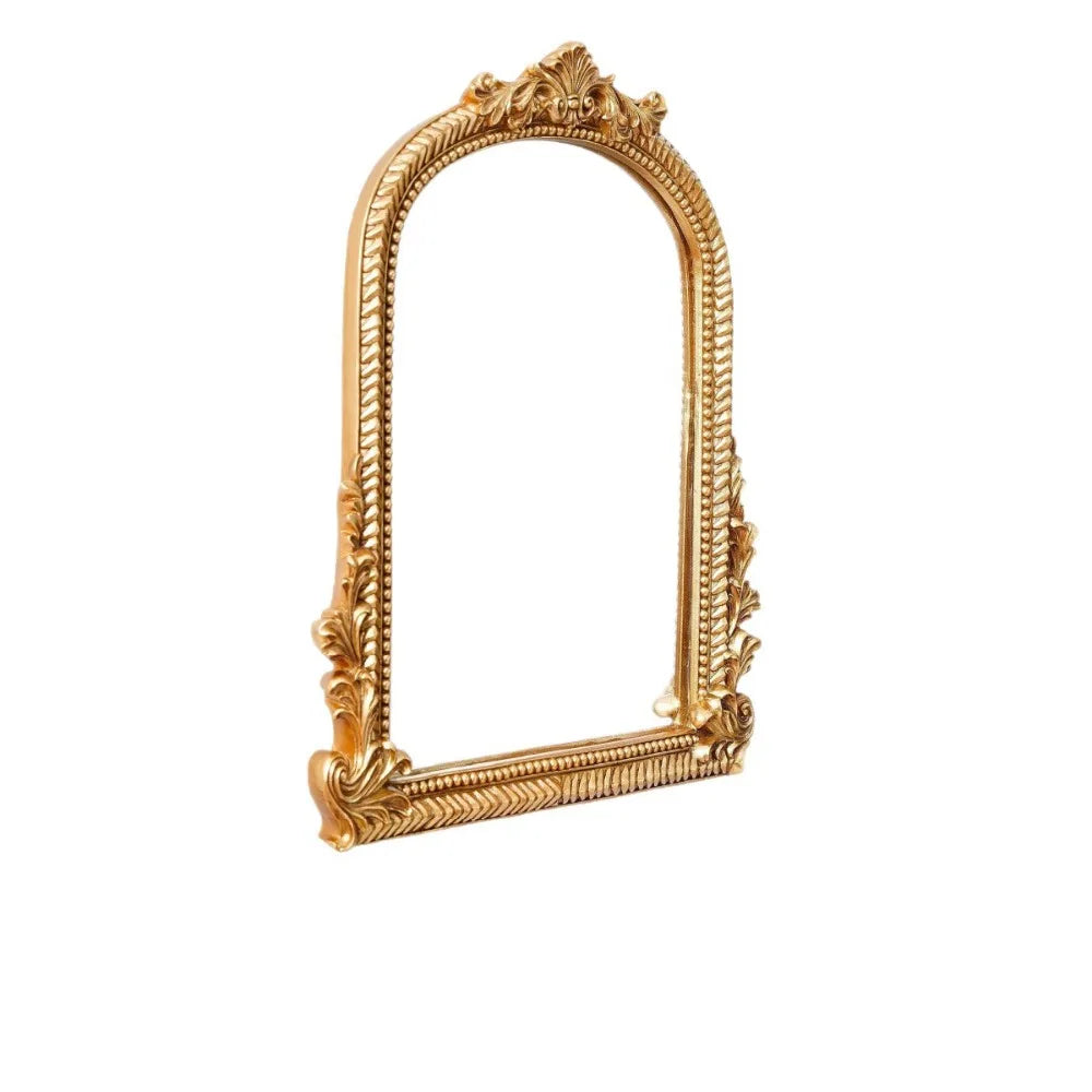 Miroir cintré doré ouvragé Nesty - Coiffeuse ou mur (vue 5)