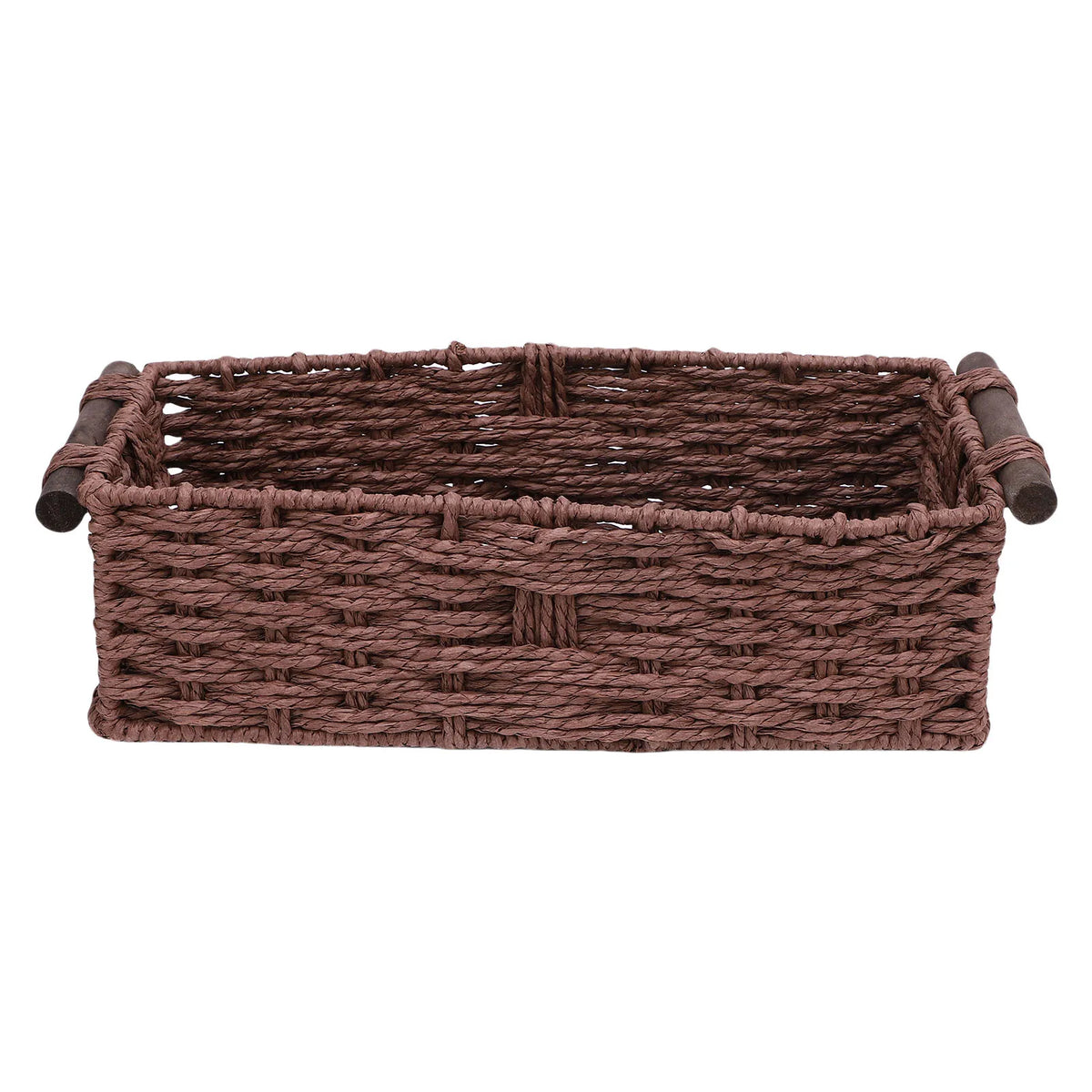 Panier de rangement tressé en corde de papier, 35x15x10cm - Nesty (vue 7)