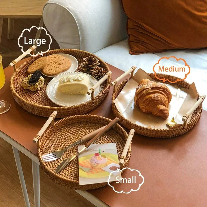 Panier de rangement en rotin tressé main avec couvercle - Nesty (vue 5)