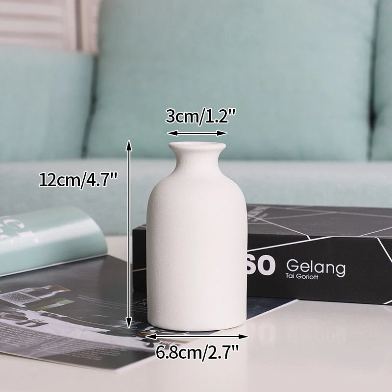 Vase en céramique blanc, style nordique épuré - Nesty (vue 35)