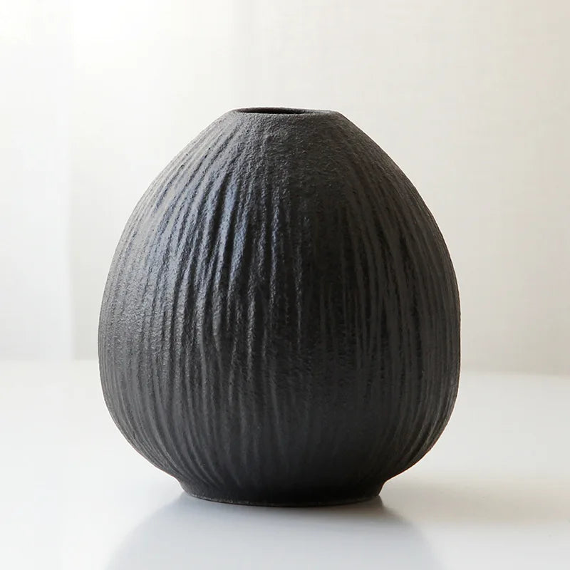 Vase en grès de style japonisant, décoration zen - Nesty (vue 11)