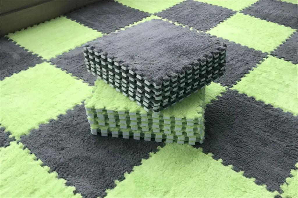 Tapis puzzle moelleux pour enfant — dalles à assembler - Nesty (vue 11)