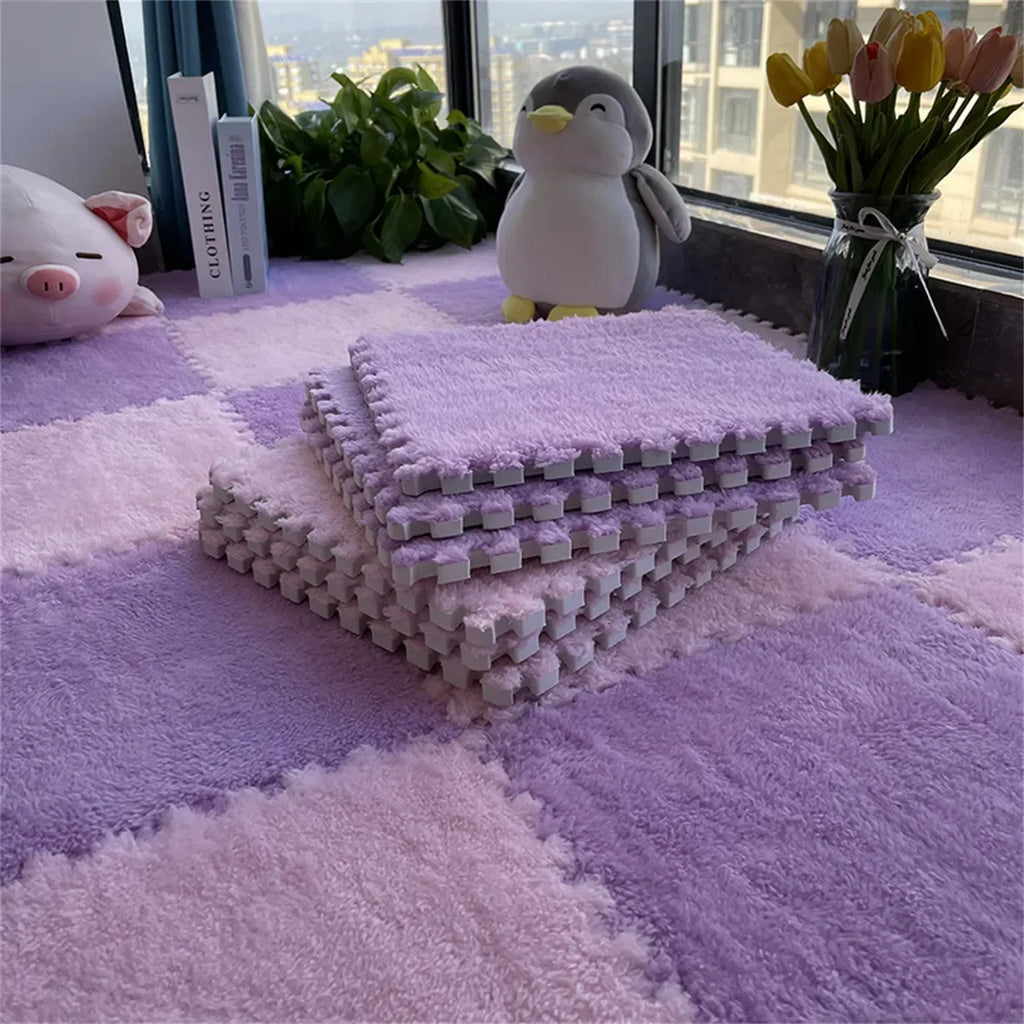 Tapis puzzle moelleux pour enfant — dalles à assembler (vue 7) - Nesty