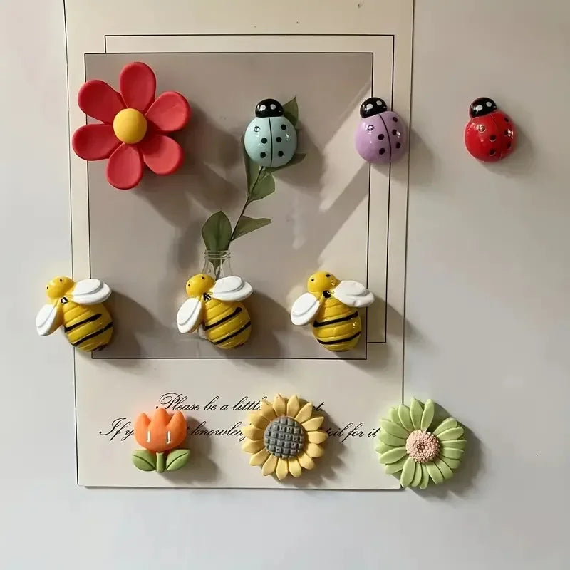 Lot de 10 magnets frigo motif plante Nesty - Décoration pour la cuisine (vue 5)