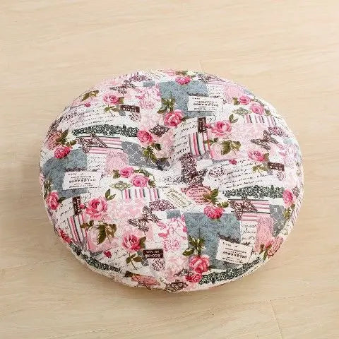 Grand coussin de méditation zafu en lin — pour banquette ou yoga - Nesty (vue 16)