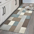 Tapis de cuisine à motif géométrique sobre (vue 5) - Nesty