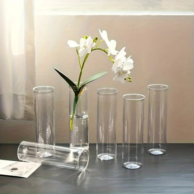 Set de vases cylindriques transparents, trois tailles (vue 6) - Nesty