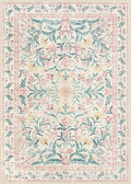 Tapis fleuri bohème rose Nesty - Flanelle douce (vue 13)