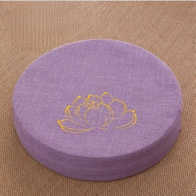 Coussin de méditation en lin Nesty - Texture lotus, modèle compact (vue 13)