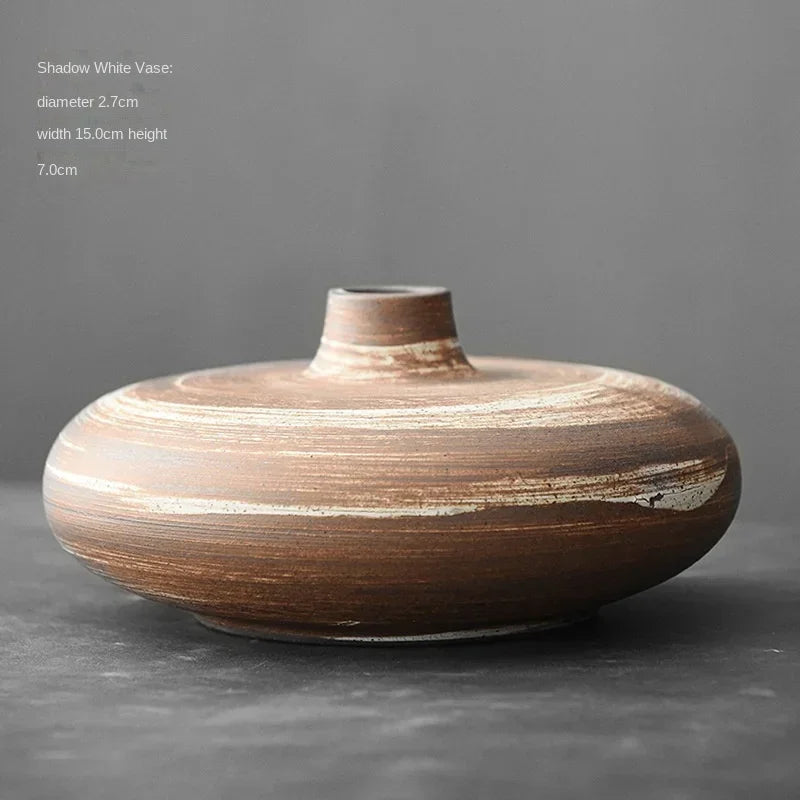 Petit vase en céramique antique, style japonisant zen (vue 9) - Nesty