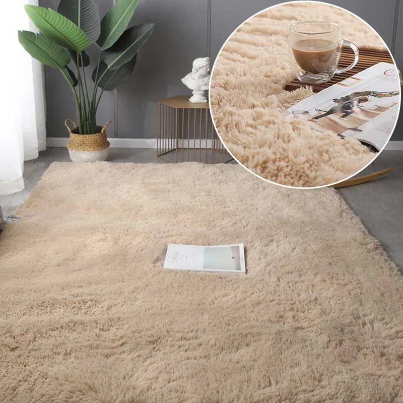 Grand tapis moelleux blanc pour salon et chambre Nesty (vue 16)
