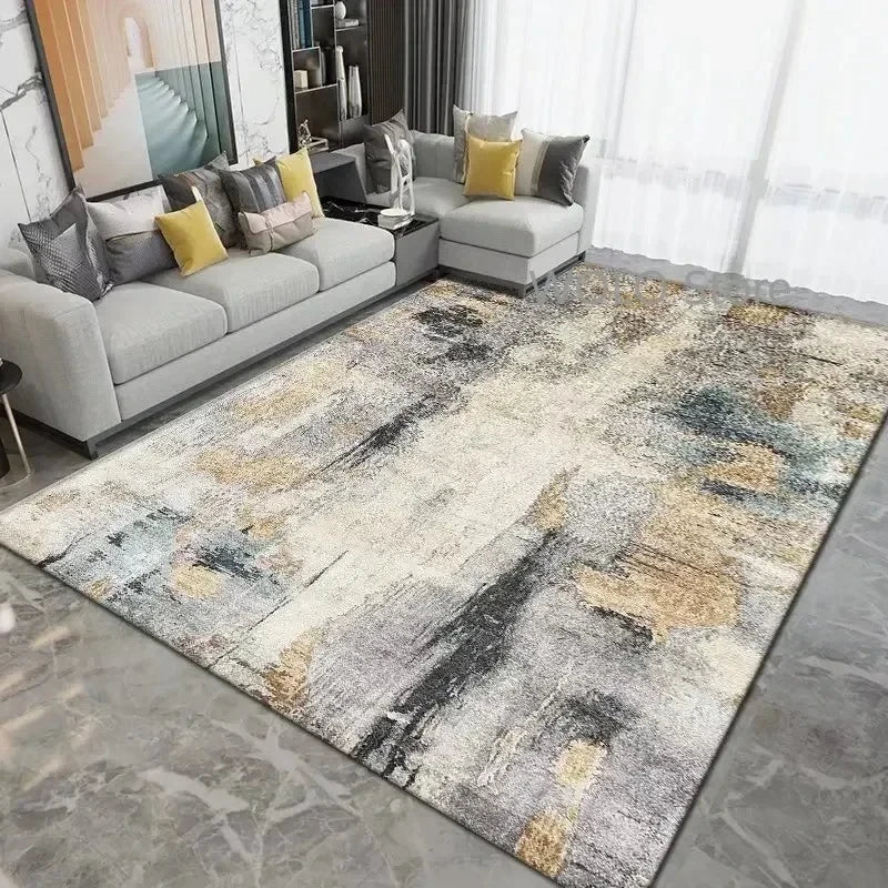 Tapis à motif géométrique sans peluches pour salon Nesty (vue 13)