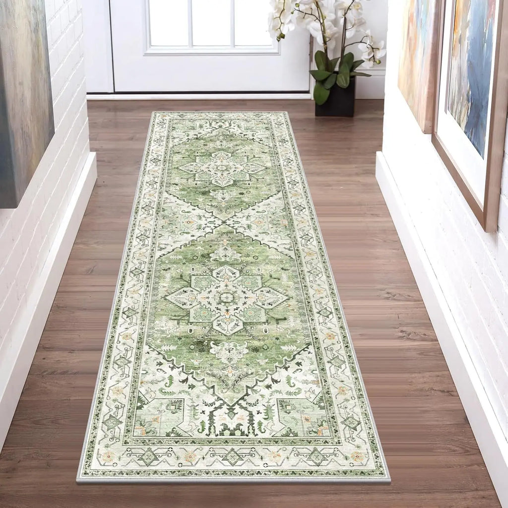 Tapis de couloir style persan Nesty - Chemin de couloir antidérapant (vue 6)