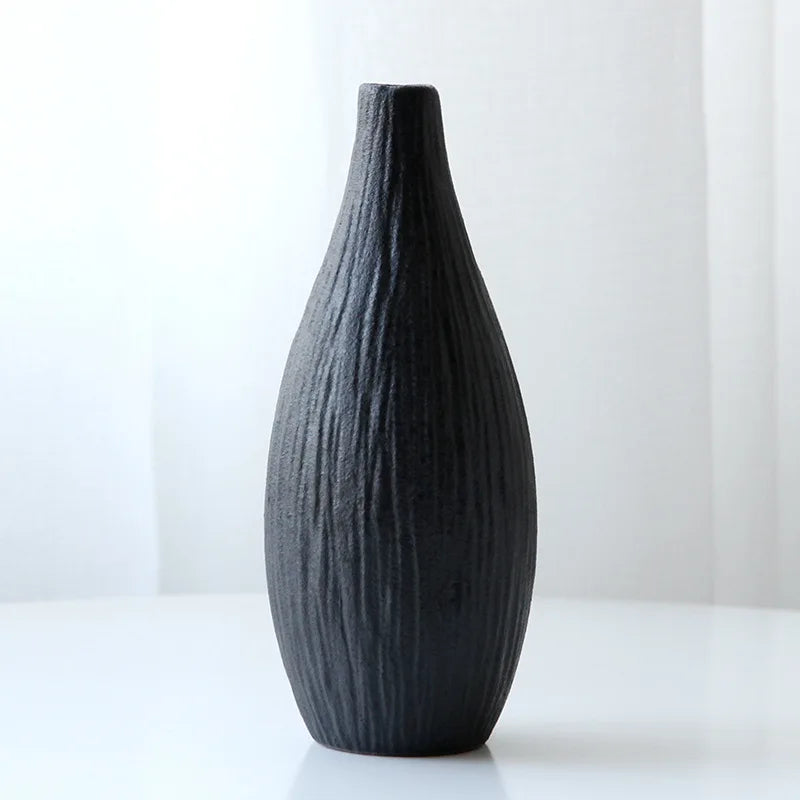 Vase en grès de style japonisant, décoration zen - Nesty (vue 10)