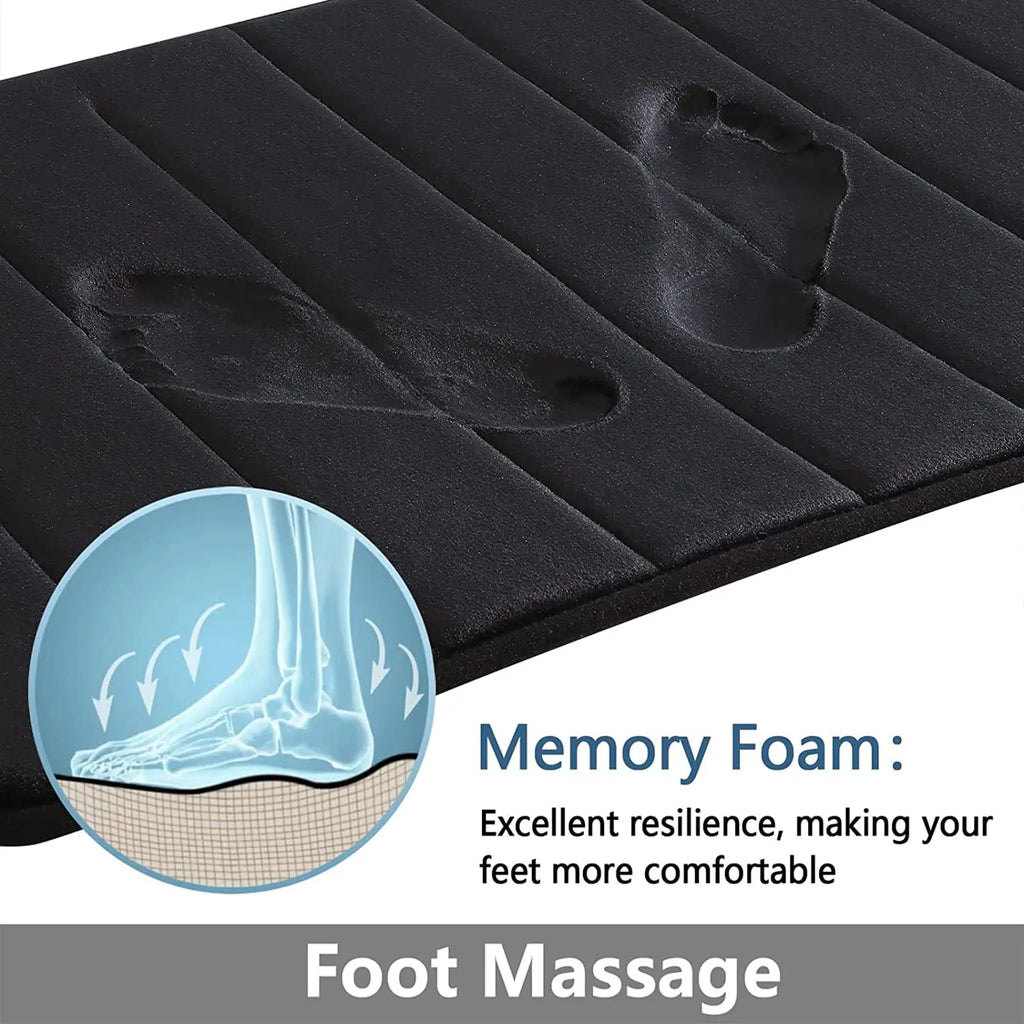 Tapis de bain en mousse à mémoire de forme — coton, très absorbant - Nesty (vue 12)