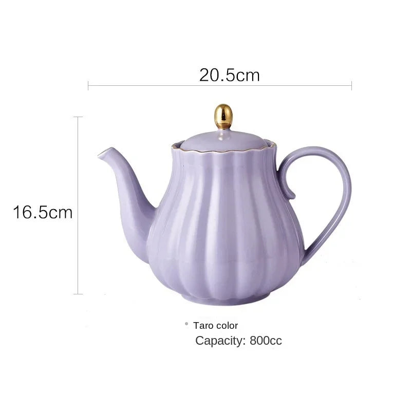 Théière en céramique de style britannique, avec filtre intégré - Nesty (vue 3)