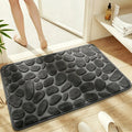 Tapis de bain en microfibre — texture galets, doux et absorbant - Nesty (vue 1)