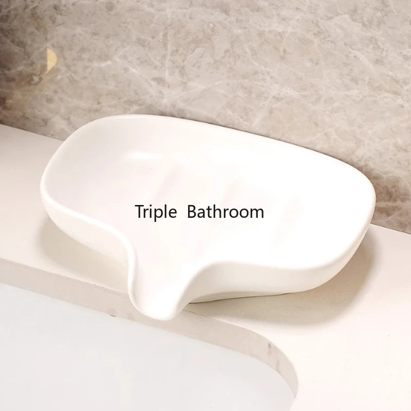Porte-savon en céramique avec grille de drainage (vue 5) - Nesty