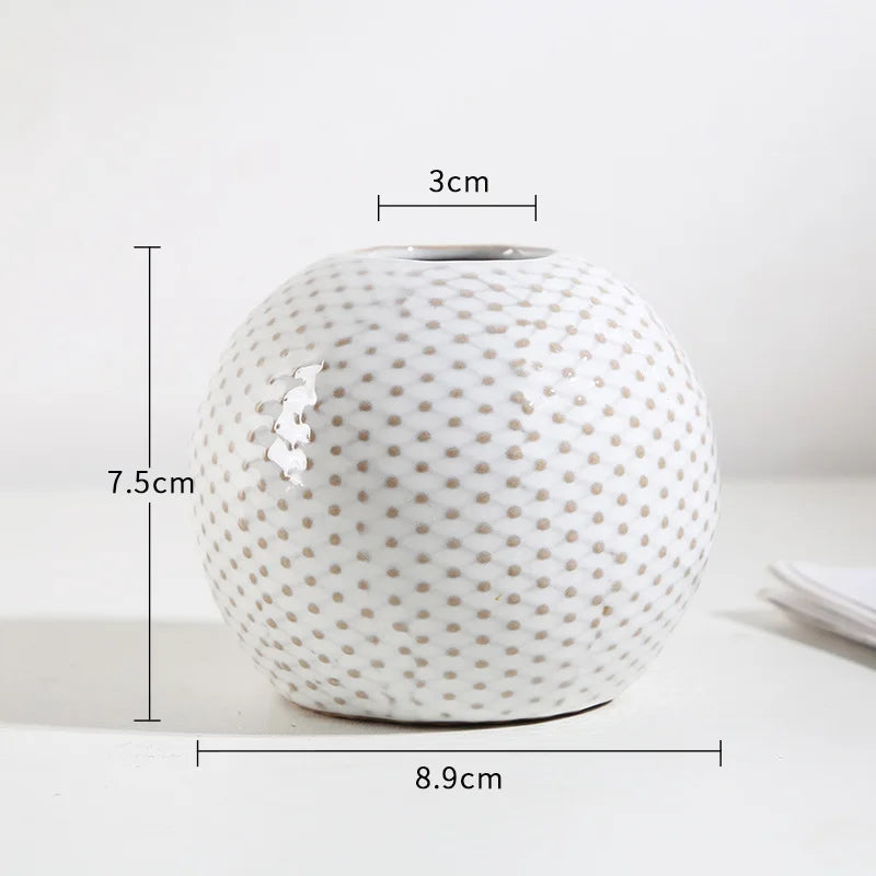 Petit vase en céramique, format mini pour bureau - Nesty (vue 11)