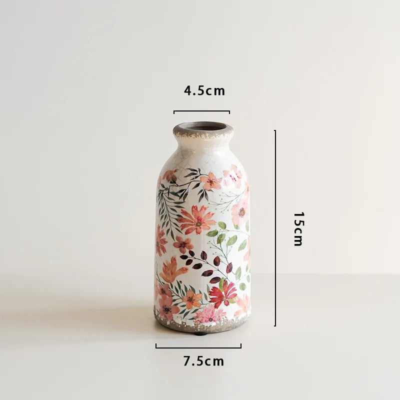 Petit vase en porcelaine vintage, esprit campagne - Nesty (vue 9)