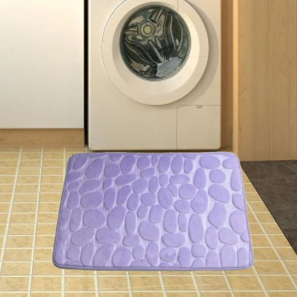 Tapis de bain en microfibre — relief galets, antidérapant - Nesty (vue 12)