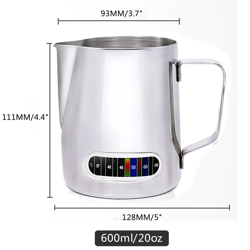 Pichet à lait en inox avec thermomètre intégré (vue 7) - Nesty