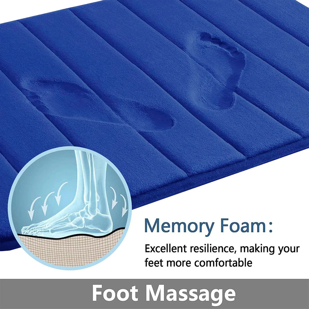 Tapis de bain en mousse à mémoire de forme — coton, très absorbant - Nesty (vue 19)