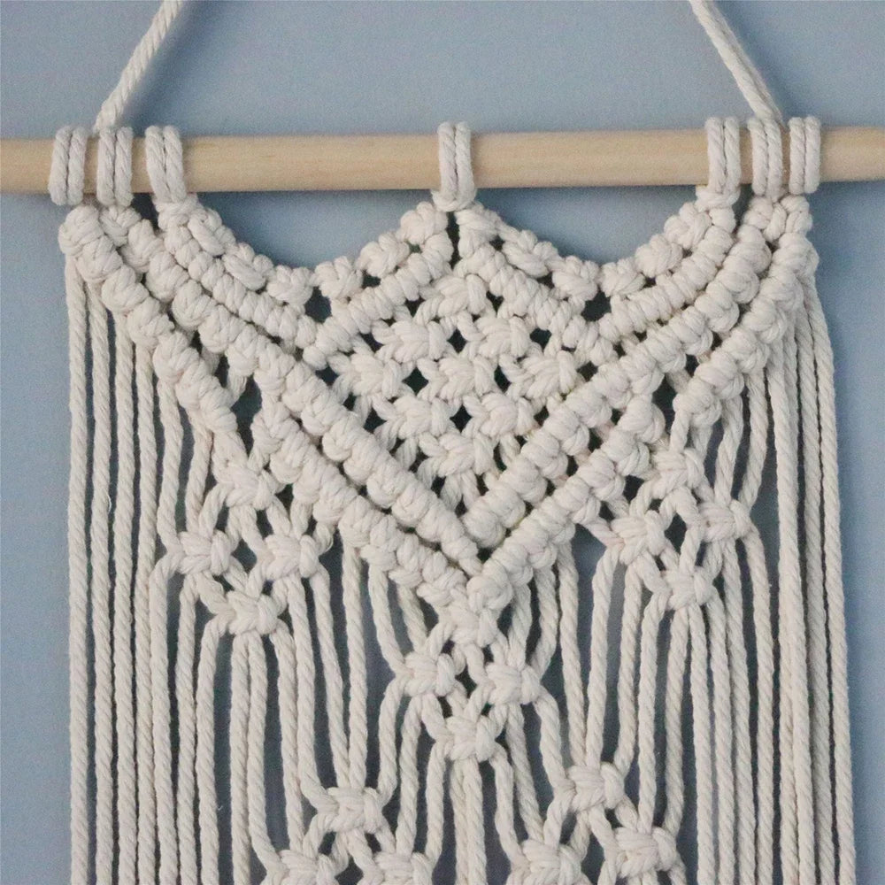 Tenture macramé en coton Nesty - Esprit bohème (vue 6)