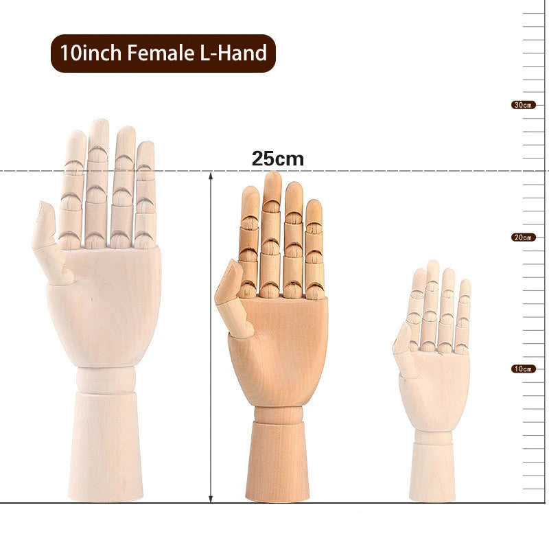 Figurine articulée en bois — silhouette d'artiste - Nesty (vue 13)