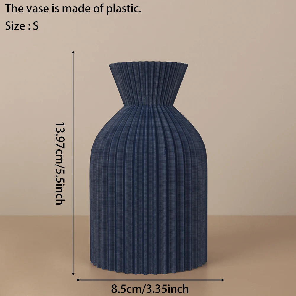 Vase strié minimaliste, style nordique et wabi-sabi - Nesty (vue 11)