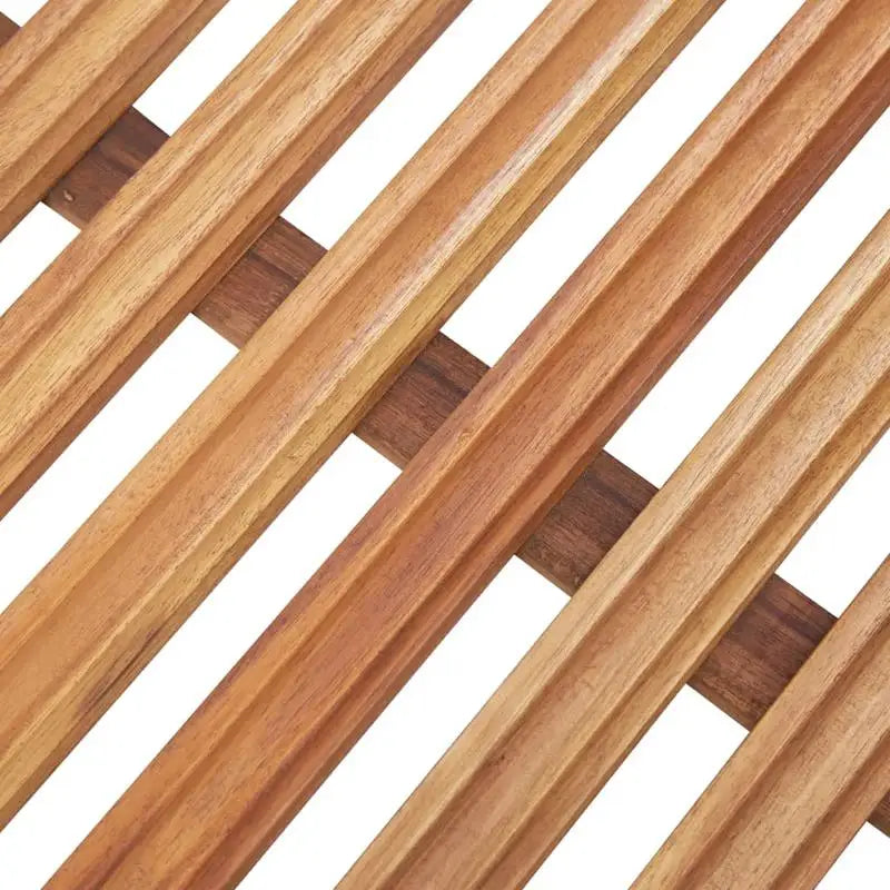 Duo de tapis de douche en bois d'acacia — finition huilée naturelle - Nesty (vue 6)