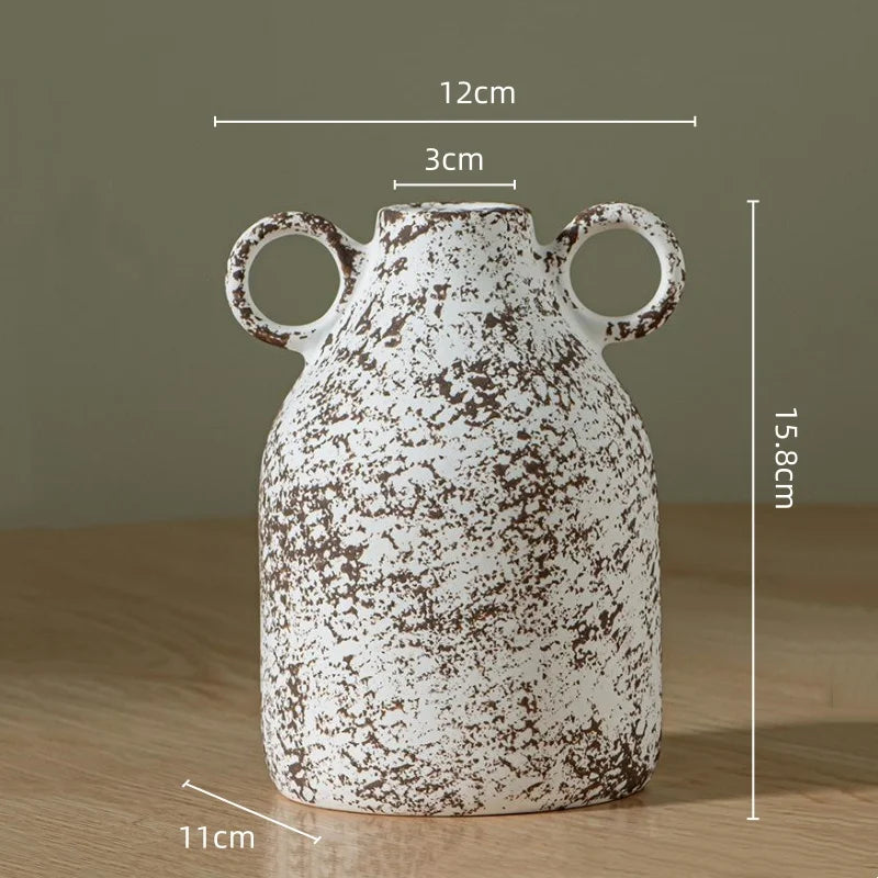 Vase en céramique motif tacheté, terrarium décoratif - Nesty (vue 11)