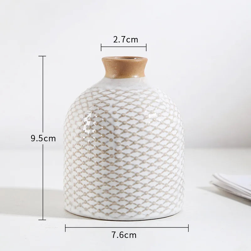 Petit vase en céramique, format mini pour bureau - Nesty (vue 6)
