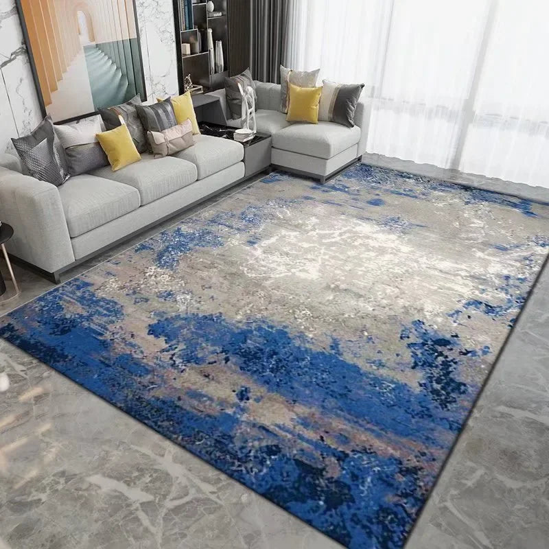 Tapis à motif géométrique sans peluches pour salon Nesty (vue 10)