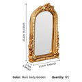 Miroir cintré doré ouvragé Nesty - Coiffeuse ou mur (vue 7)
